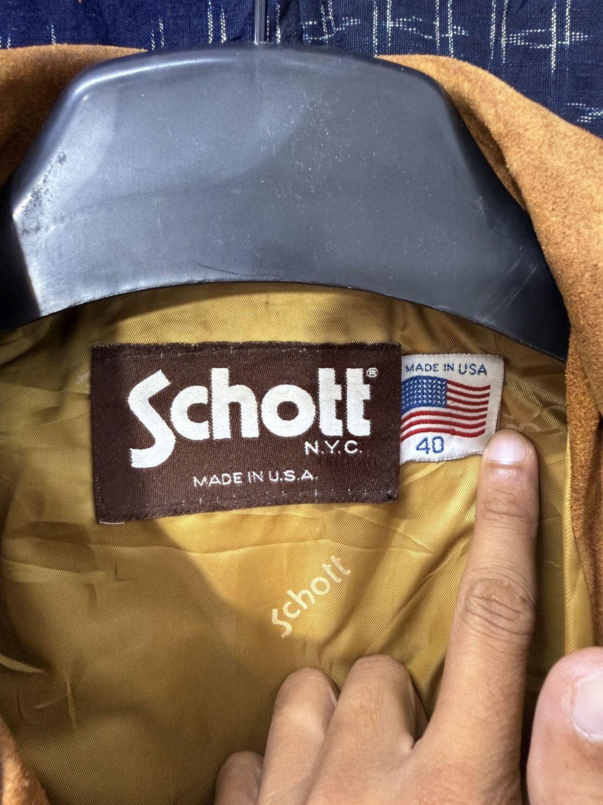 Schott Vtg Schott NYC Suede Leather Jacket Type 3 3sixteen 3🟦 Size US M / EU 48-50 / 2 - 10 Thumbnail