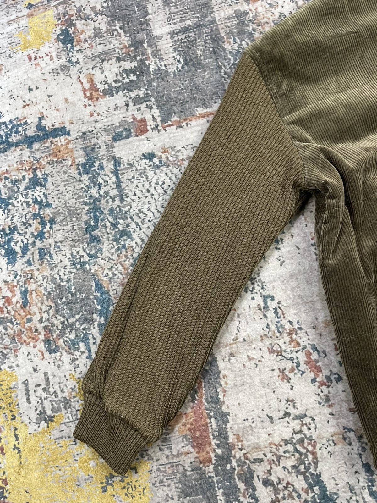 Japanese Brand D’Urban Corduroy Ribbed Knit Sleeve Button Closure Jacket Size US M / EU 48-50 / 2 - 5 Thumbnail