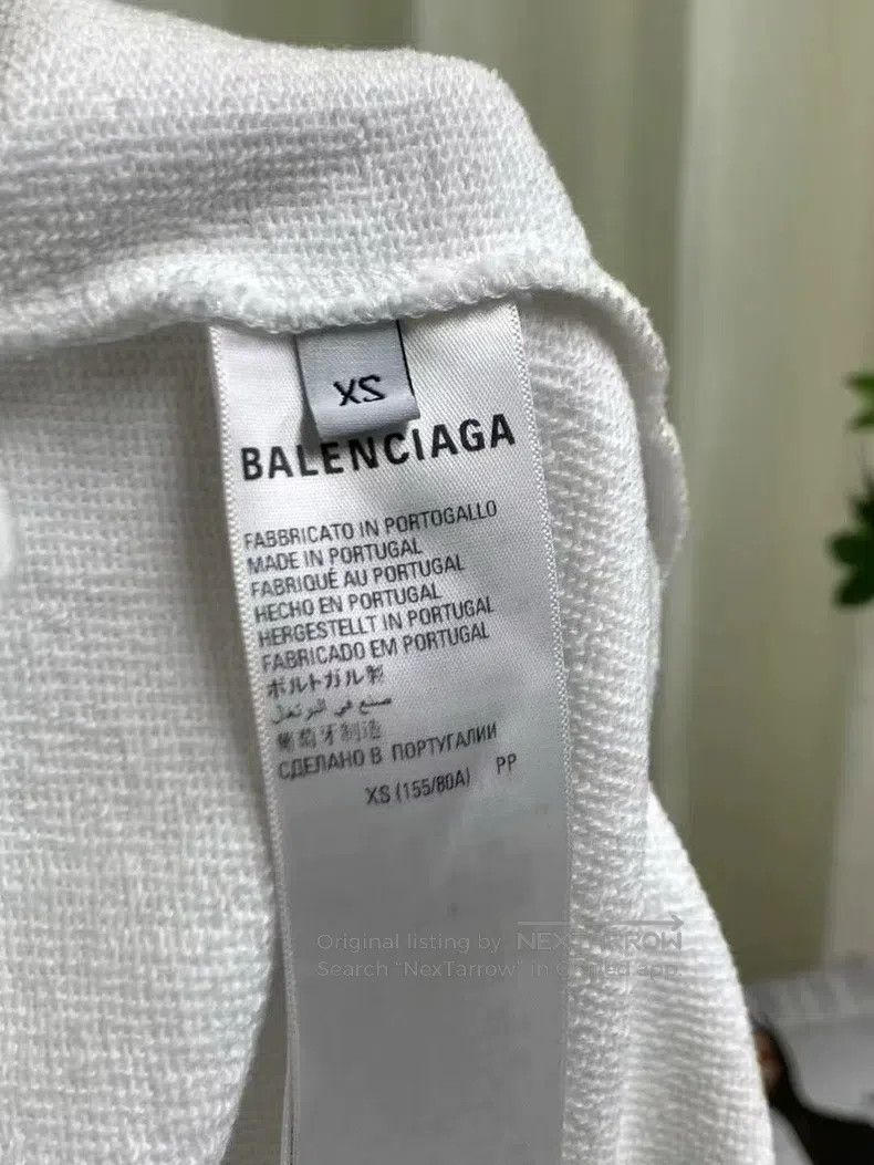 Balenciaga Balenciaga Front and Back Print Hooded Sweatshirt Size US XS / EU 42 / 0 - 6 Thumbnail