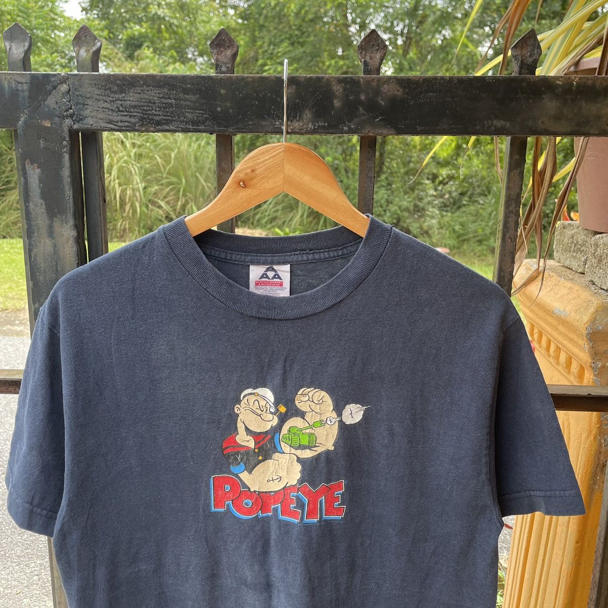 Cartoon Network × Vintage 🔥🔥Vintage 90s Popeye The Sailor Man Big Image Promo Tee Size US M / EU 48-50 / 2 - 3 Thumbnail