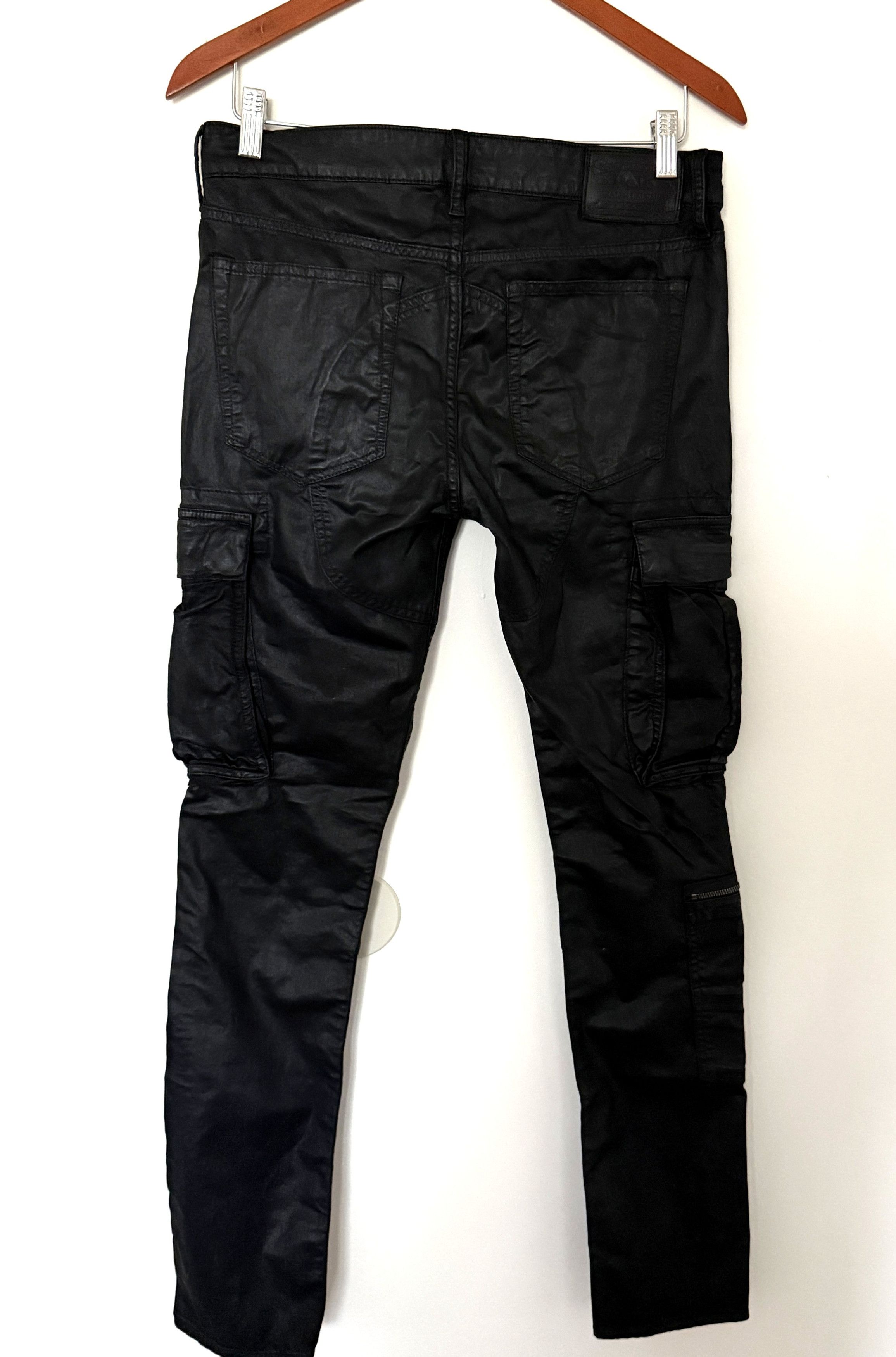 Polo Ralph Lauren Polo Ralph Lauren Coated Moto Biker Slim Skinny Black Label Size 29" - 6 Thumbnail