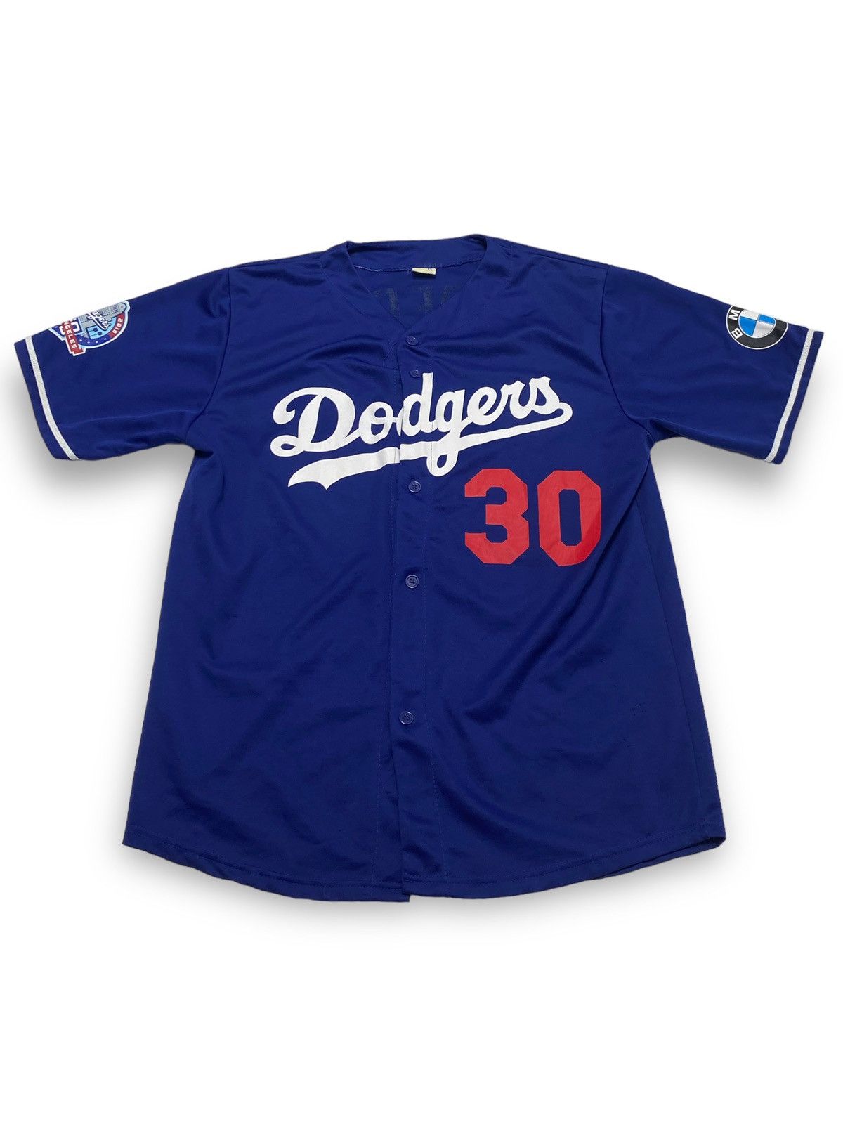 MLB Vintage LA DODGERS Blue Big Logo Jersey Size US XL / EU 56 / 4 - 1 Thumbnail