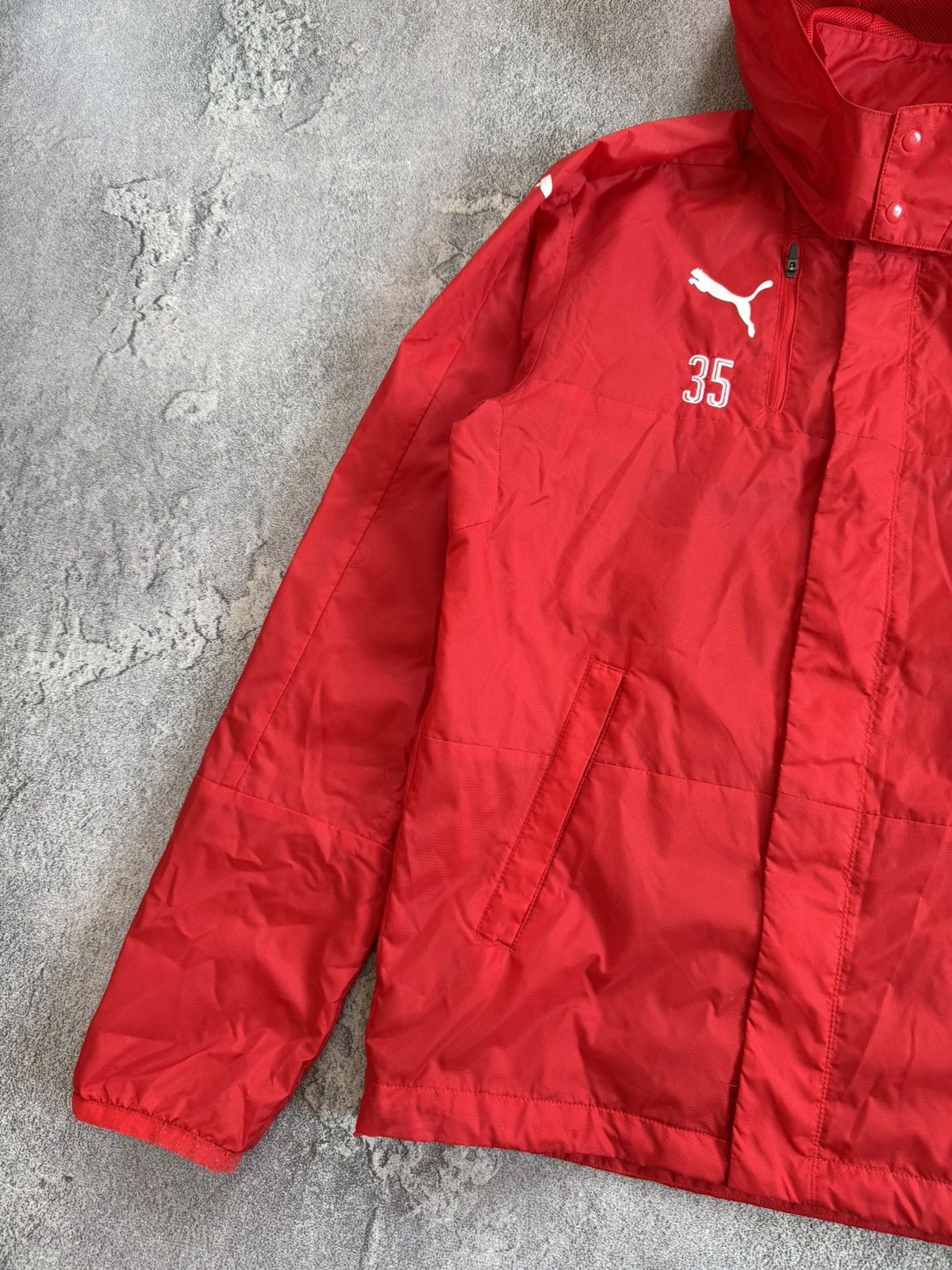 Puma Puma Arsenal 35 Mudryk jacket windbreaker light hooded zip Size US S / EU 44-46 / 1 - 7 Thumbnail