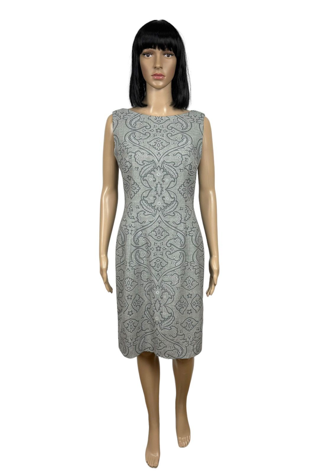 Escada × Vintage Escada Margaretha Ley Wool Dress Printed size L Size L / US 10 / IT 46 - 2 Thumbnail