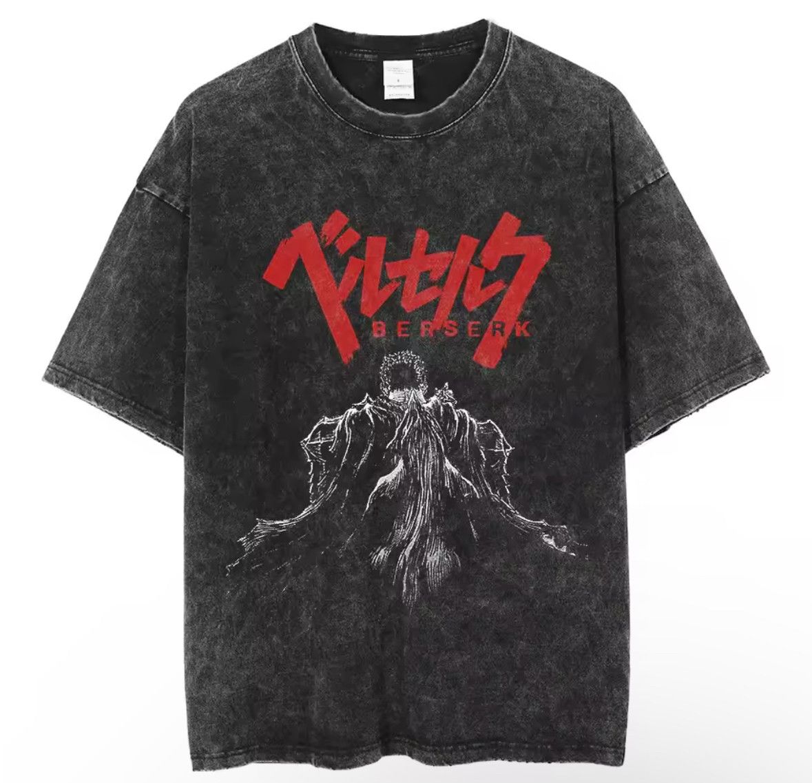 Japanese Brand Y2K Vintage Berserk Anime Washed Short Sleeve T-Shirt Size US M / EU 48-50 / 2 - 1 Thumbnail