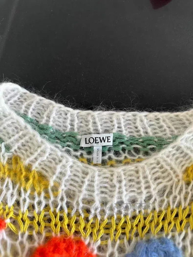 Loewe Loewe Rainbow Striped Mohair Sweater Size XS / US 0-2 / IT 36-38 - 3 Thumbnail