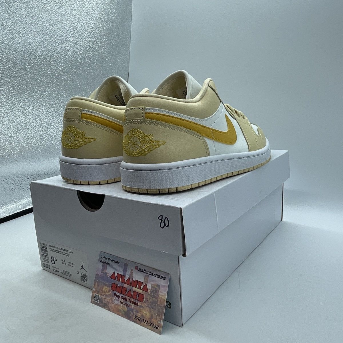 Jordan Brand Wmns air Jordan 1 low sail yellow orche Size US 8.5 / IT 38.5 - 5 Thumbnail