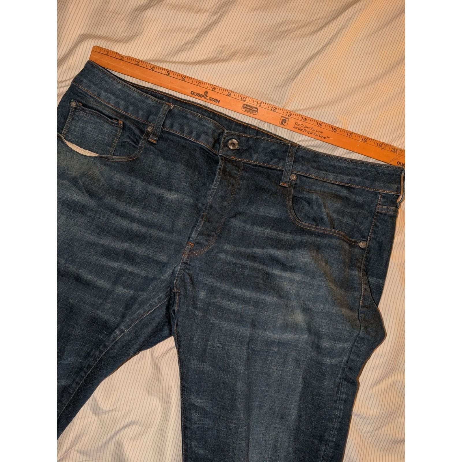 G-Star G-Star Raw Slim 3301 Jeans Size 38-31 fit 34 on tag Stretch Size US 38 / EU 54 - 2 Thumbnail