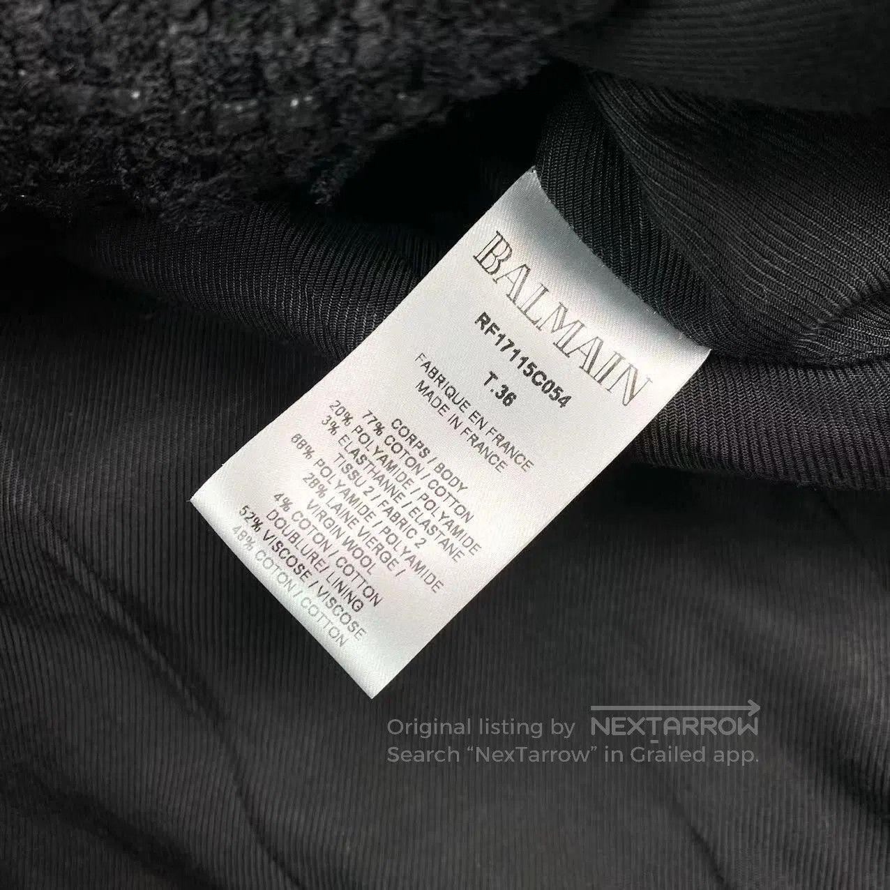 Balmain Balmain Barrage gold buckle jacket| Size XS / US 0-2 / IT 36-38 - 4 Thumbnail