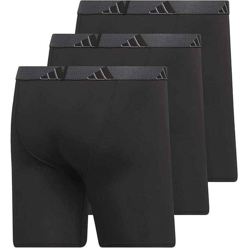 Adidas New 3 Pack Adidas Mens XL Microfiber Boxer Briefs Underwear Size ONE SIZE - 1 Thumbnail