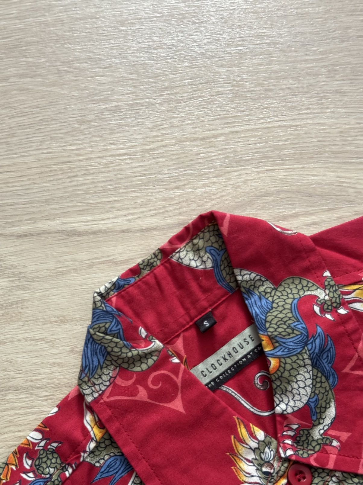 Vintage Vintage 00’s Clockhouse y2k Dragon Japanese Over Print Shirt Size US M / EU 48-50 / 2 - 5 Thumbnail