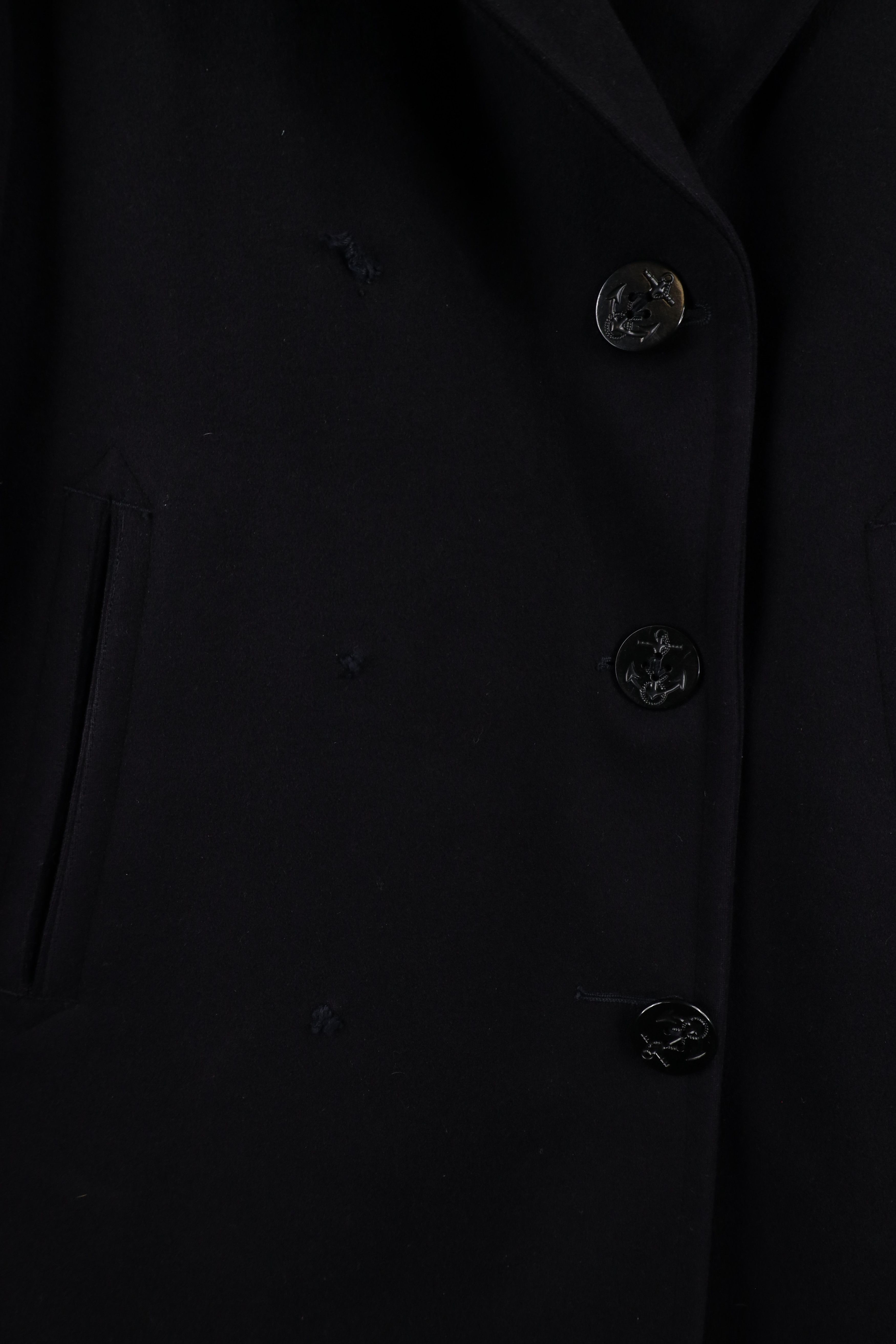 Vintage Vintage 40s World War II WWII Peacoat Jacket Blue USA USNR Size US XL / EU 56 / 4 - 4 Thumbnail