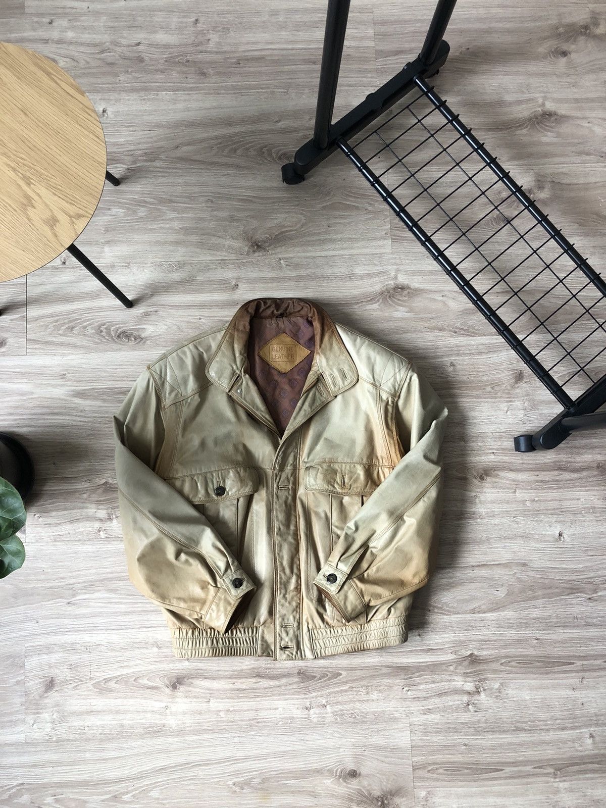Vintage Vintage 90s Redskins Style Leather Jacket Size US L / EU 52-54 / 3 - 2 Thumbnail