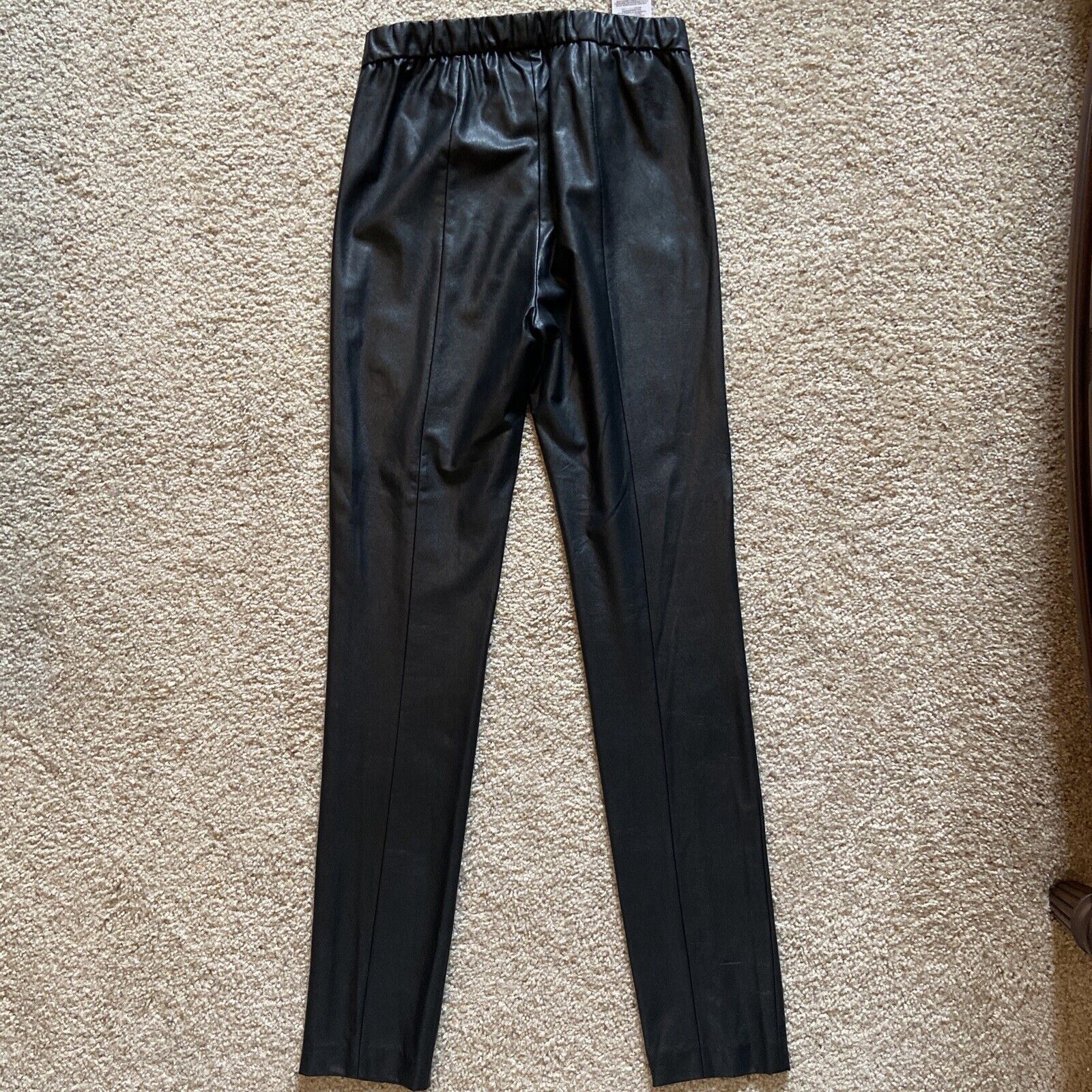 Bcbgmaxazria Women's BCBG MAXAZRIA Black Faux Leather Leggings Pants, S Size 27" / US 4 / IT 40 - 3 Thumbnail