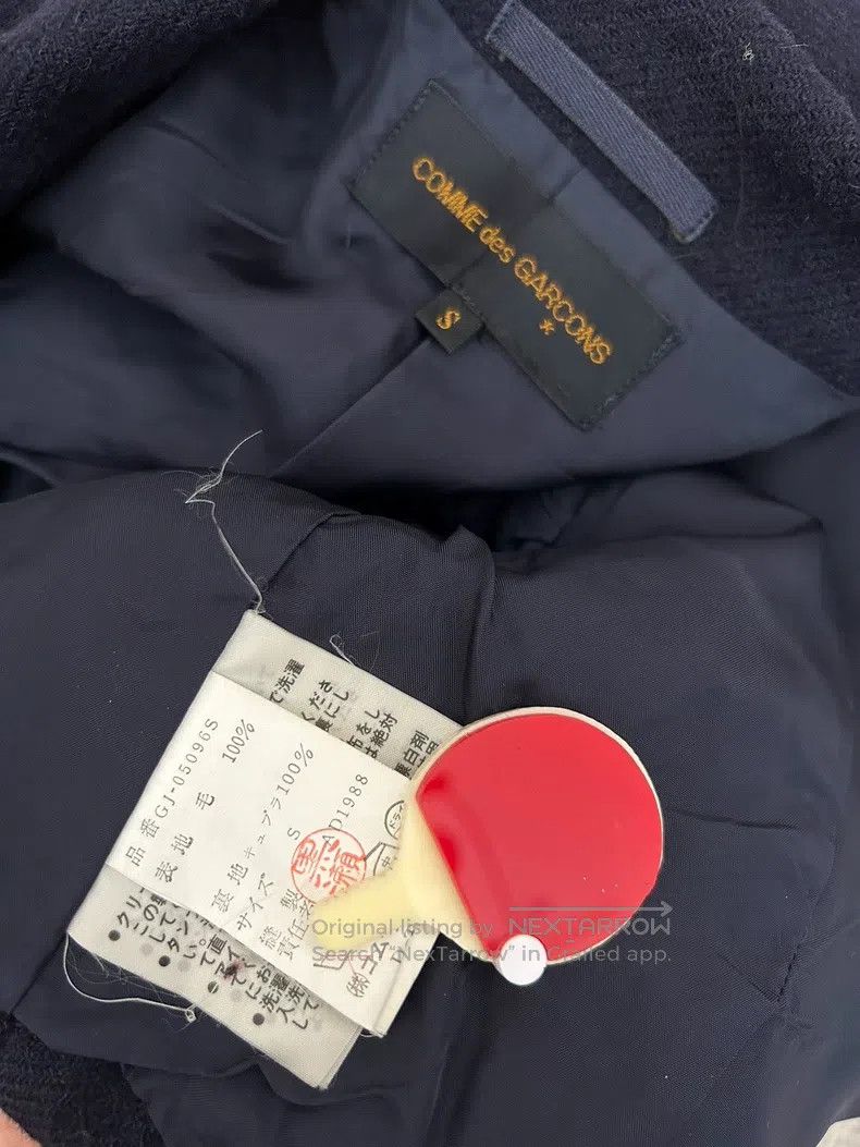 Comme des Garcons Comme Des Garcons Navy Blue Wool Coat Size S / US 4 / IT 40 - 8 Thumbnail