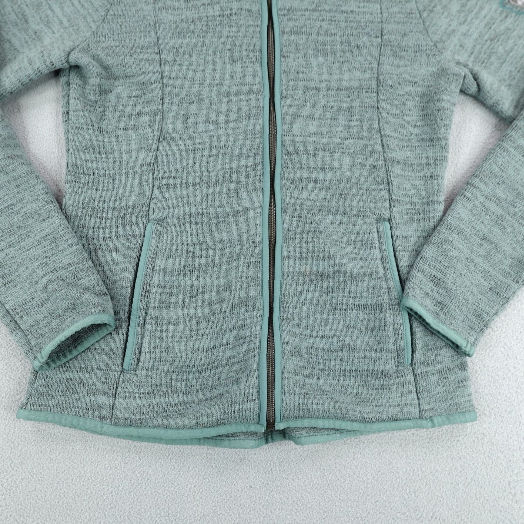 Vintage Kuhl Jacket Womens XS Blue Teal Ascendyr Hoody Fleece Hoodie Sweater Sweatshirt Size XS / US 0-2 / IT 36-38 - 4 Thumbnail