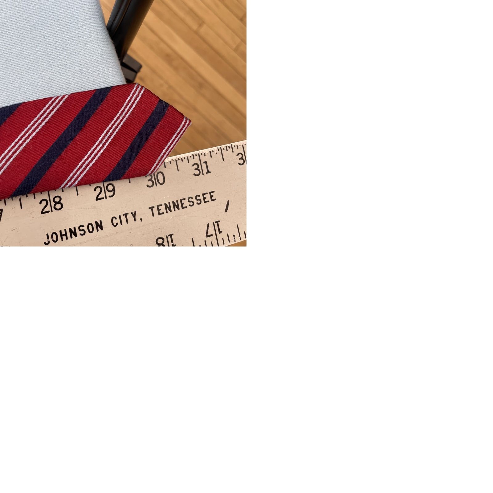 Vintage Eagle Silk Neck Tie Repp Striped Red White Blue 3.5x61" Classic Woven Tie Designer Men’s Size ONE SIZE - 12 Thumbnail