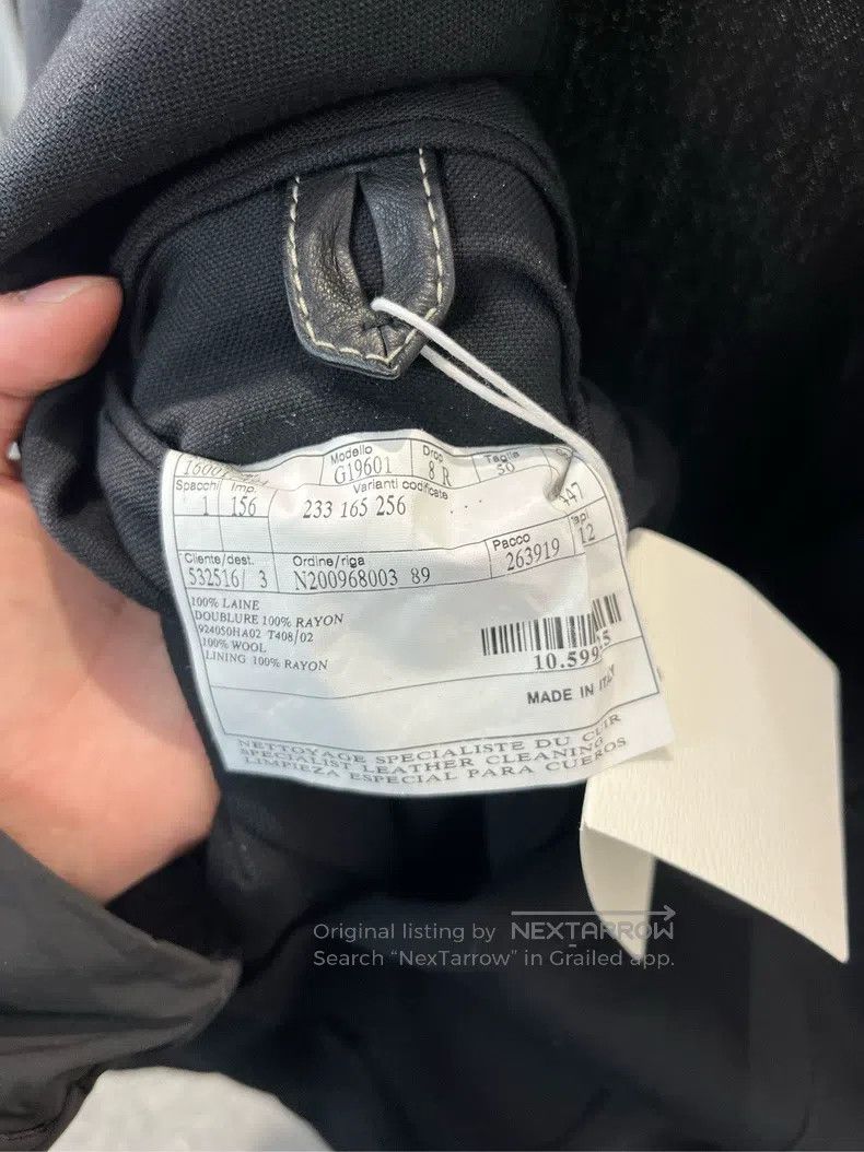Hermes Hermes Black Lapel Long Sleeve Jacket Size 50R - 4 Thumbnail