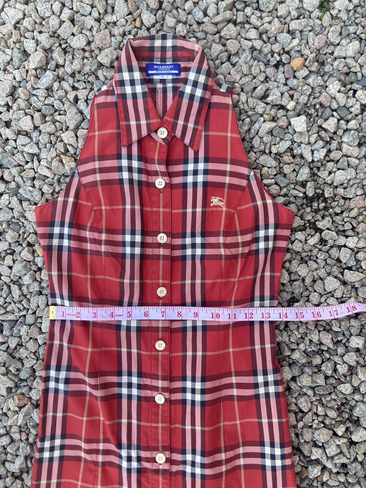 Burberry × Burberry Prorsum Burberry blue label sleeveless dress checkered Size S / US 4 / IT 40 - 6 Thumbnail