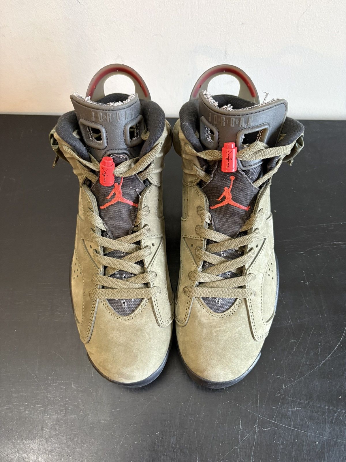 Jordan Brand Nike Jordan 6 Retro Travis Scott Olive Size US 9 / EU 42 - 2 Thumbnail