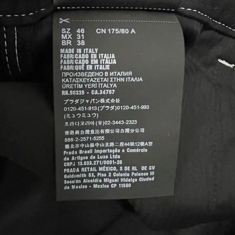 Prada Prada Black line triangle logo trousers 2501-Nextarrow Size US 30 / EU 46 - 4 Thumbnail