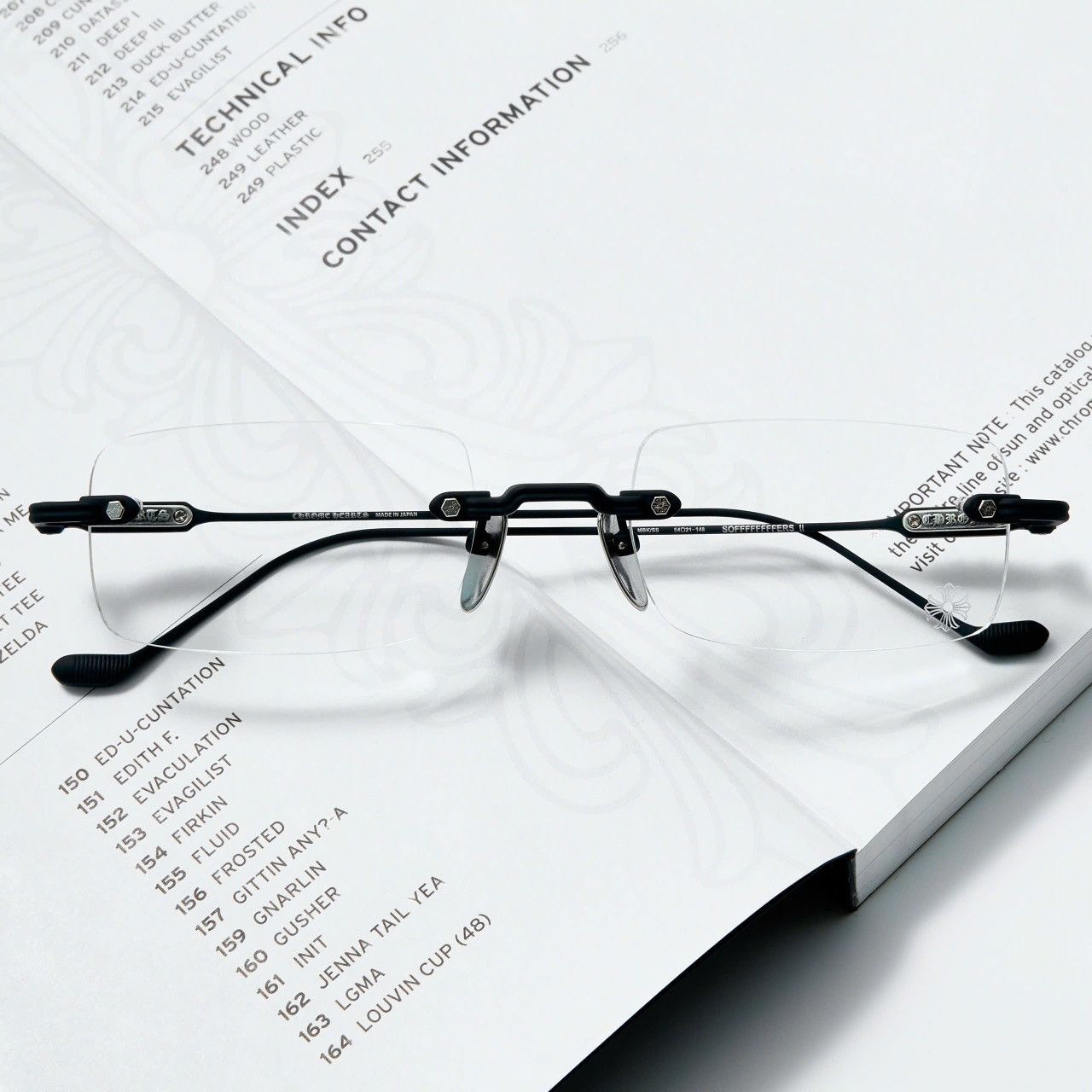 Chrome Hearts CHROME HEARTS SOFFFFFFFFERS II MATTE BLACK/SHINY SILVER GLASSES Size ONE SIZE - 6 Thumbnail