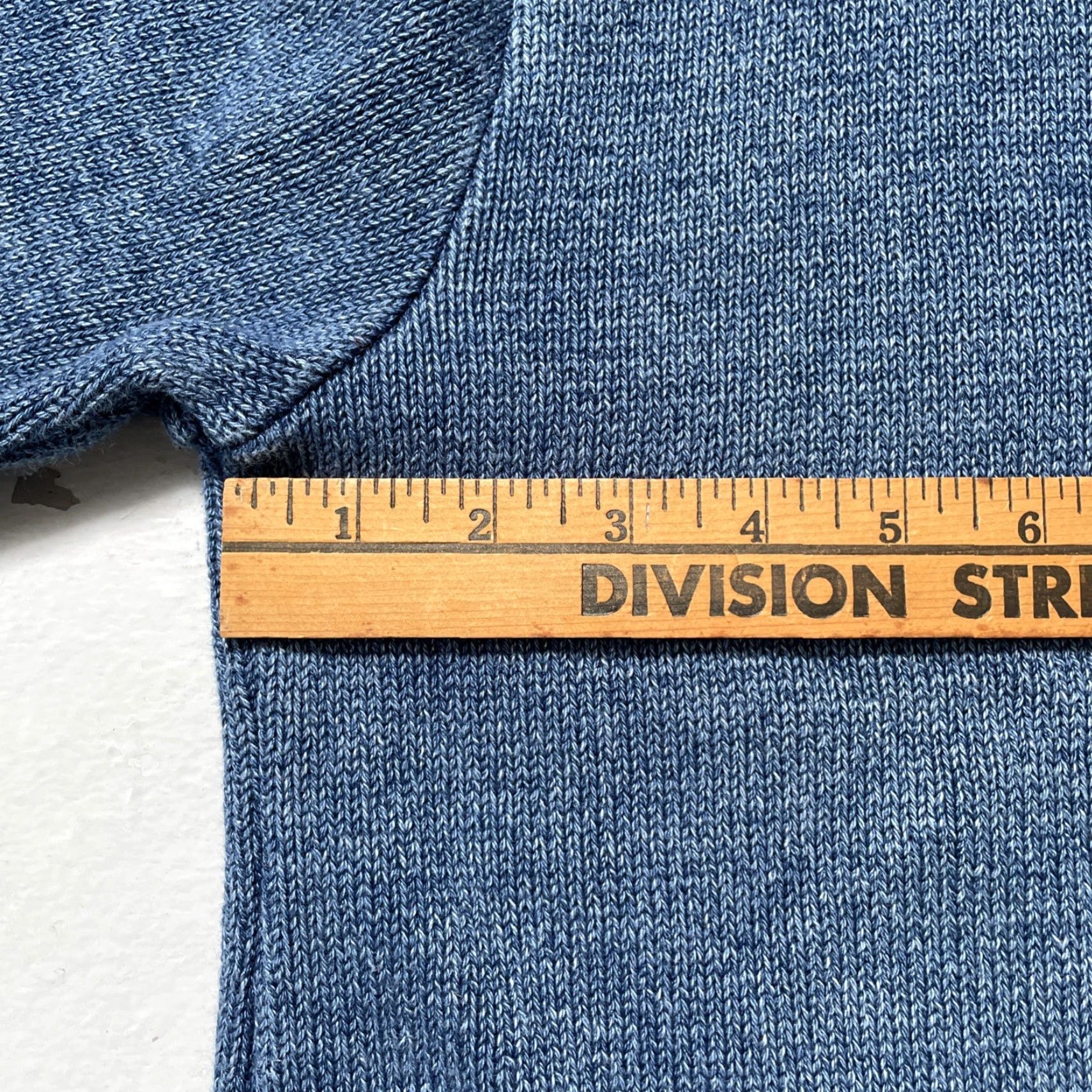 Vintage Blue Willi’s Wool Cotton Knit Sweater Denim Indigo Blue 90s Vintage Womens M - Danish Made Size M / US 6-8 / IT 42-44 - 2 Thumbnail