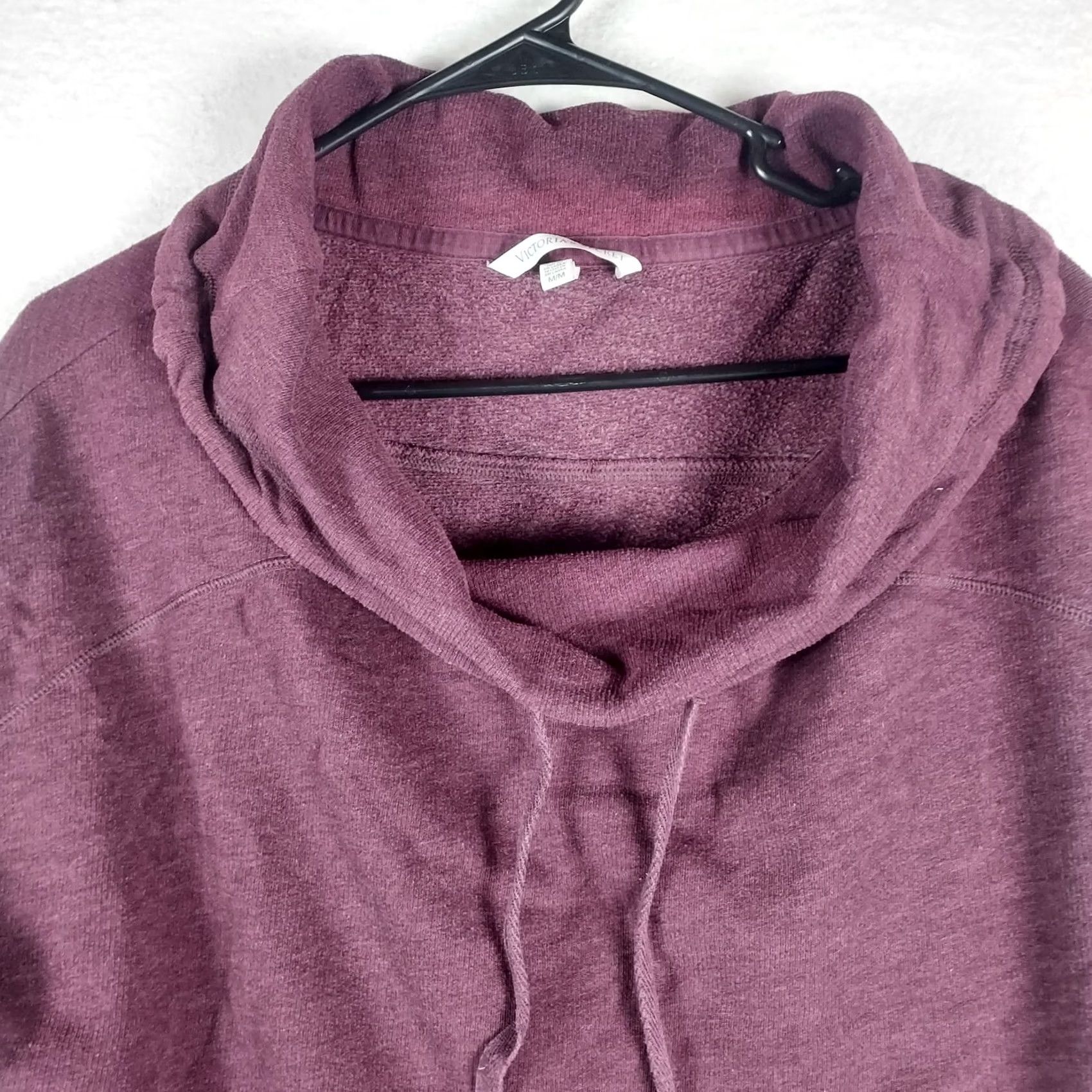 Victoria's Secret VICTORIA'S SECRET PINK Sweatshirt Shirt Womens Maroon Cowl Neck Long Sleeve Tunic Logo PullOver Size M Regular Winter Fall Spring Size M / US 6-8 / IT 42-44 - 3 Thumbnail