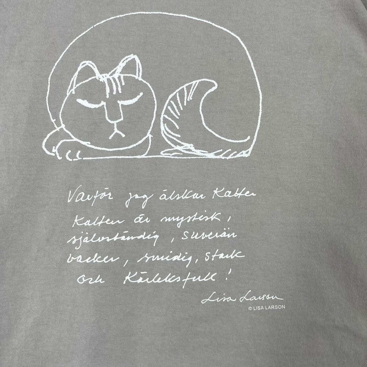 Japanese Brand Lisa Larson Art Work Cats Tee Shirt Size US L / EU 52-54 / 3 - 3 Thumbnail