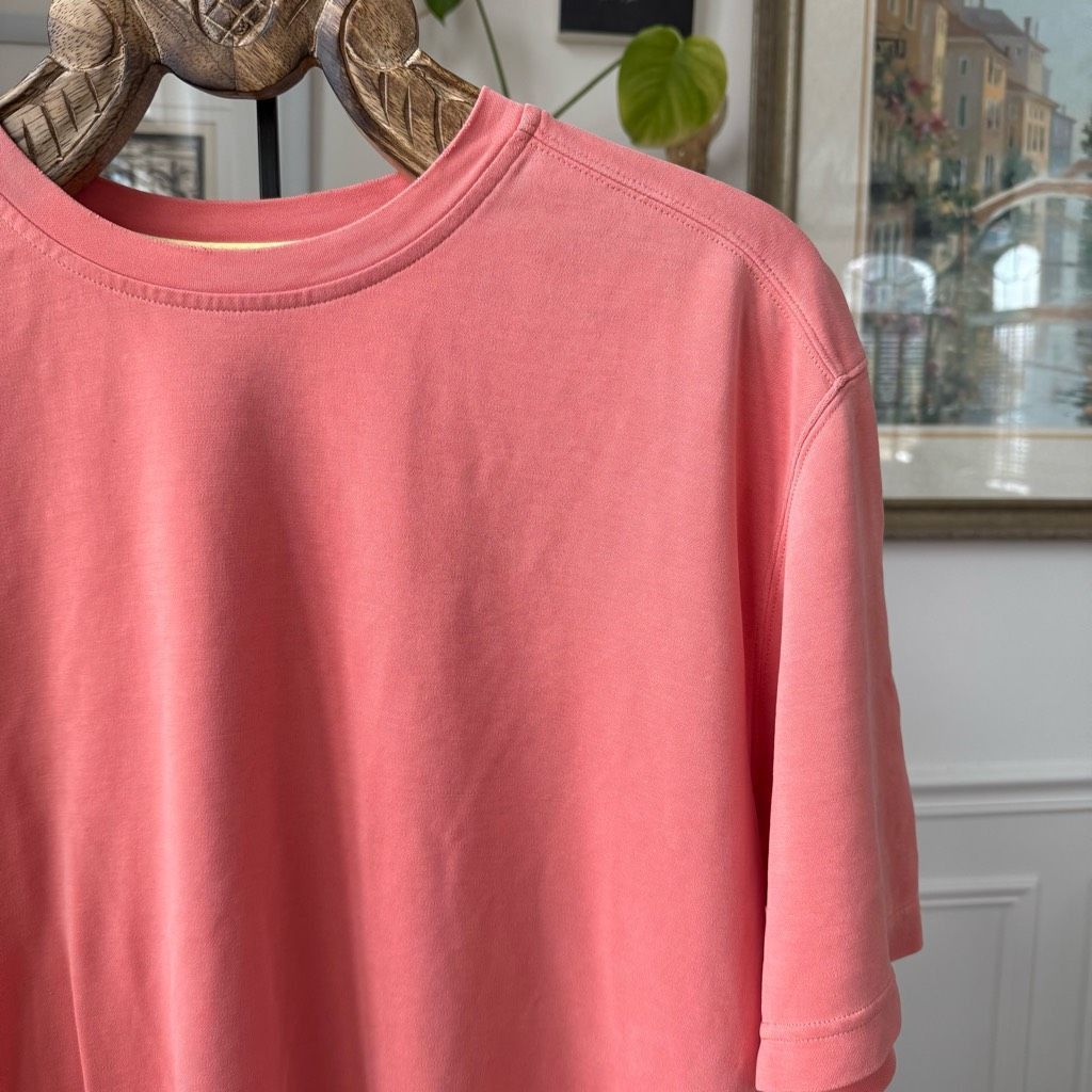 Tommy Bahama Tommy Bahama Short Sleeve Tshirt Soft Salmon Coral Orange XL Size US XL / EU 56 / 4 - 3 Thumbnail