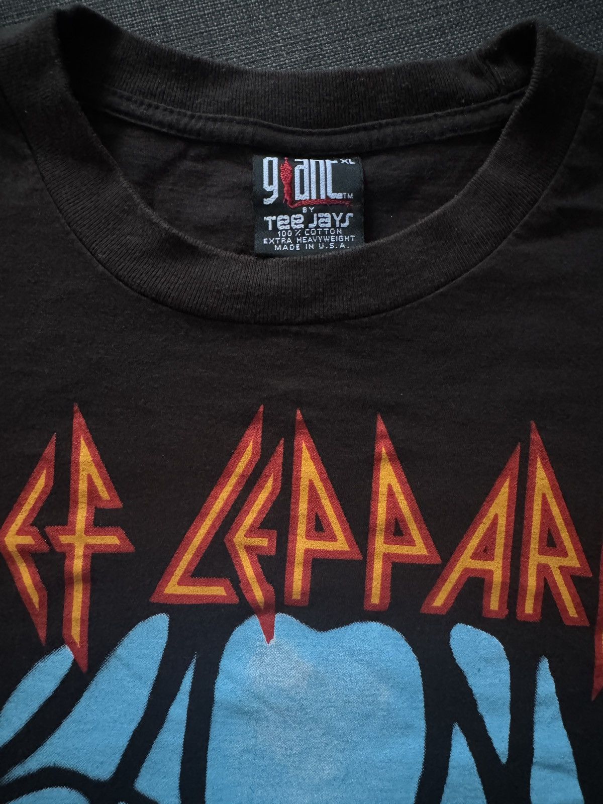 Band Tees × Def Leppard × Vintage Vintage Def Leppard Big Face Size US XL / EU 56 / 4 - 3 Thumbnail
