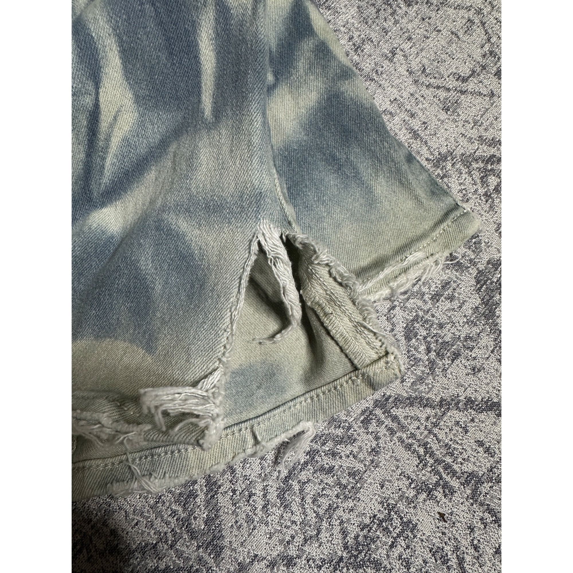 Purple Brand Purple Brand P001 Blue Split Distressed Hem Fatigue Marble J Size US 36 / EU 52 - 12 Thumbnail