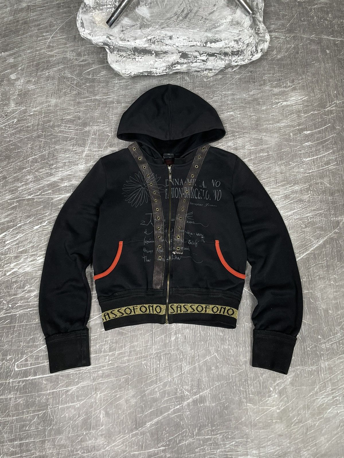 Hysteric Glamour × Japanese Brand 2000s Vintage Punk Y2K Bandage Hoodie Ed Hardy Style Size US S / EU 44-46 / 1 - 2 Thumbnail