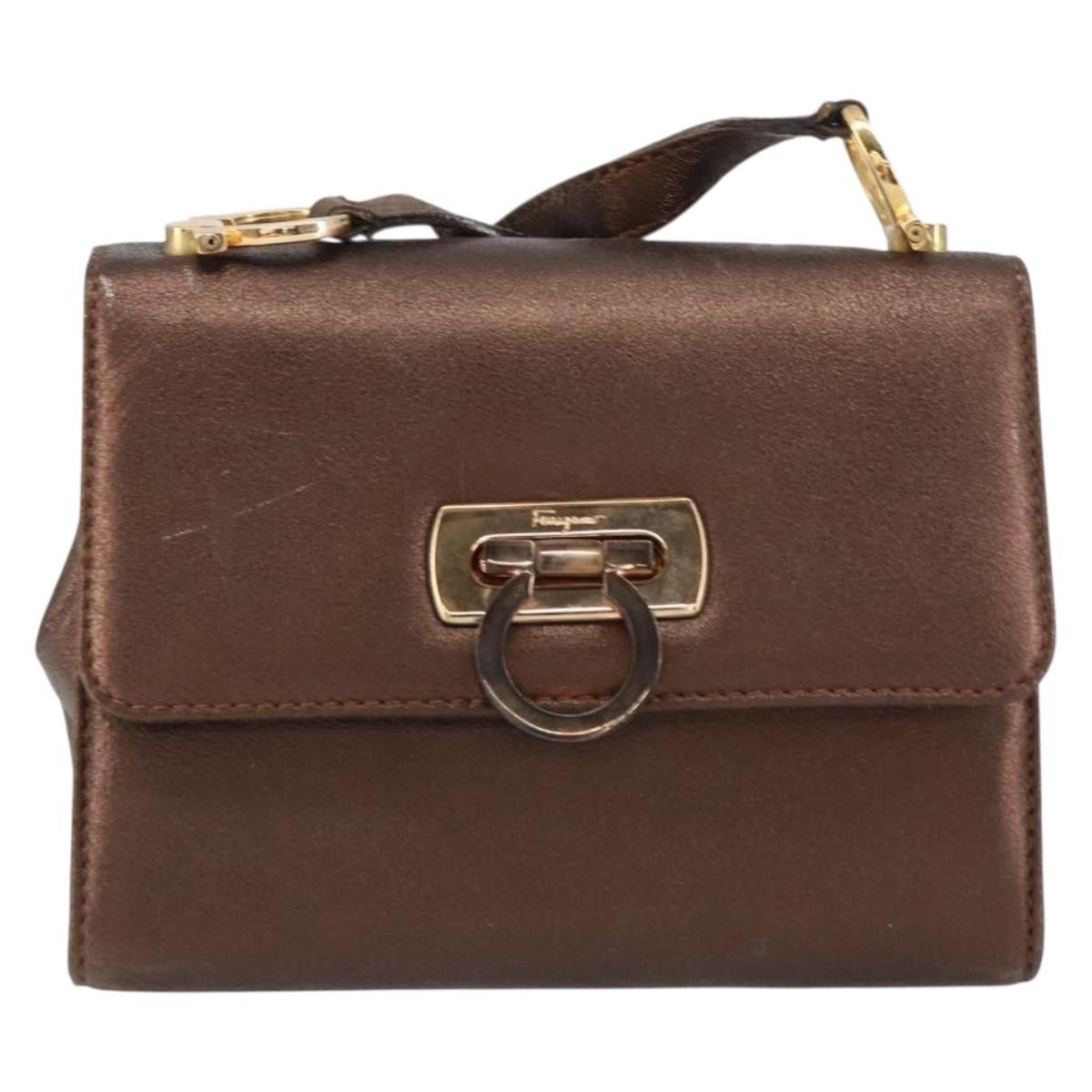 Salvatore Ferragamo Salvatore Ferragamo Gancini Leather Size ONE SIZE - 1 Thumbnail