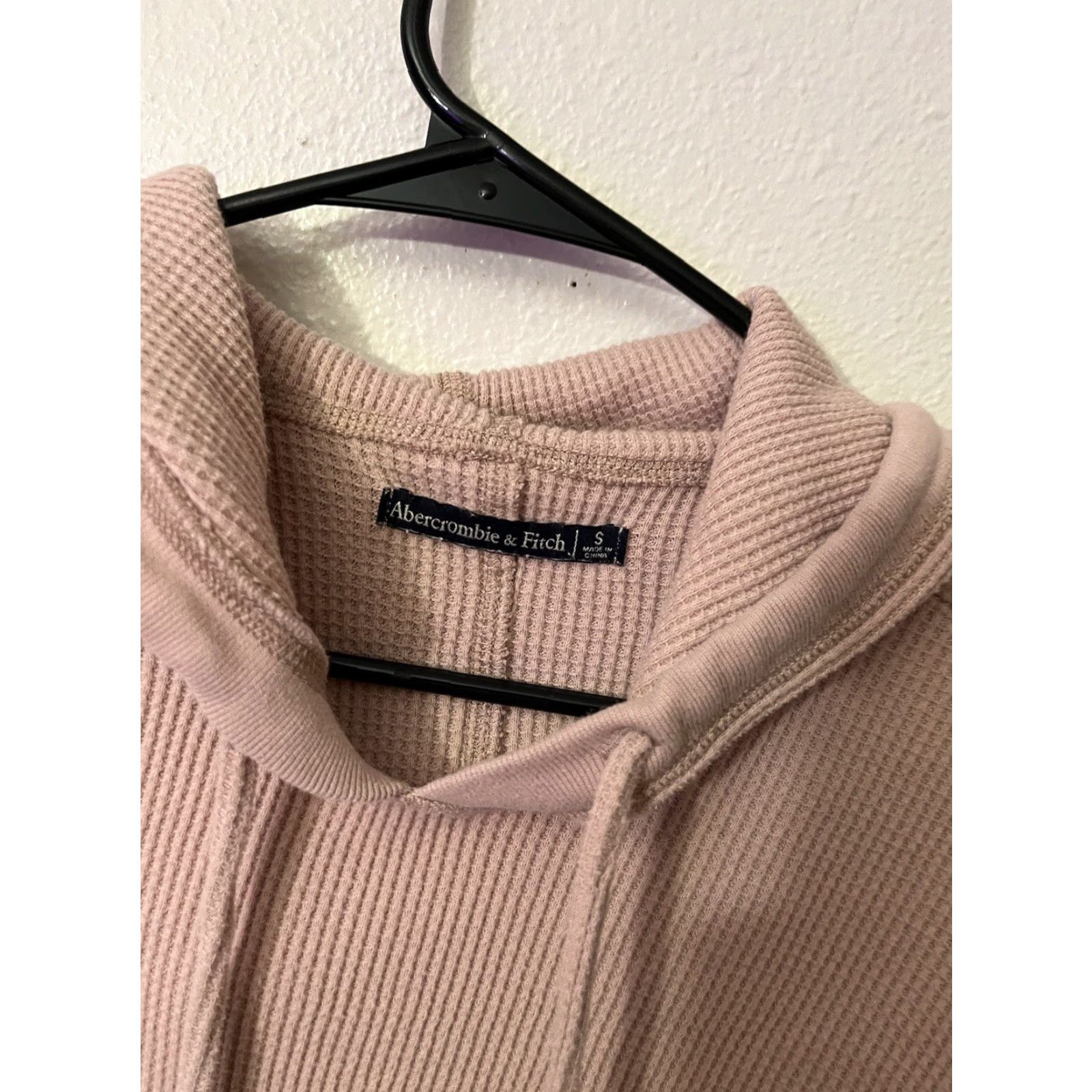 Abercrombie & Fitch VINTAGE Abercrombie & Fitch Waffle Knit Pullover Sweater Women Small Pink Knitwear 90s Size S / US 4 / IT 40 - 2 Thumbnail