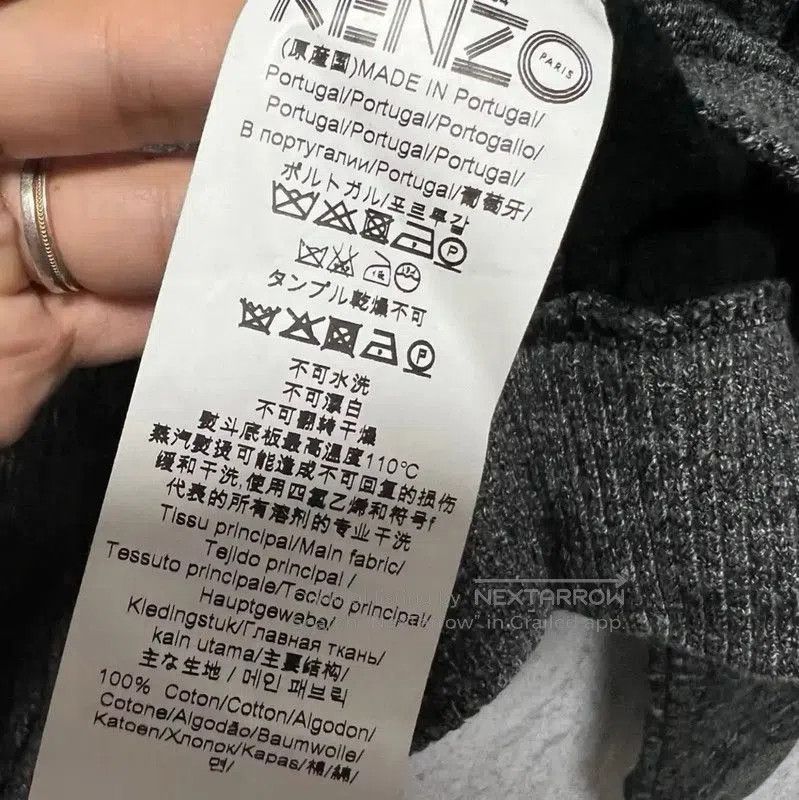 Kenzo Kenzo Men's Grey Cotton Embroidered Sweatshirt . Size US M / EU 48-50 / 2 - 5 Thumbnail