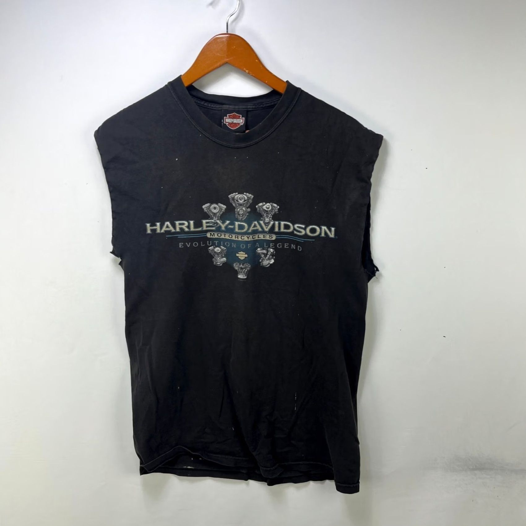 Harley Davidson VINTAGE Harley-Davidson Sleeveless Shirt M Black 90s USA Western Outdoor Logo Pockets Shirt Mens Size US M / EU 48-50 / 2 - 3 Thumbnail