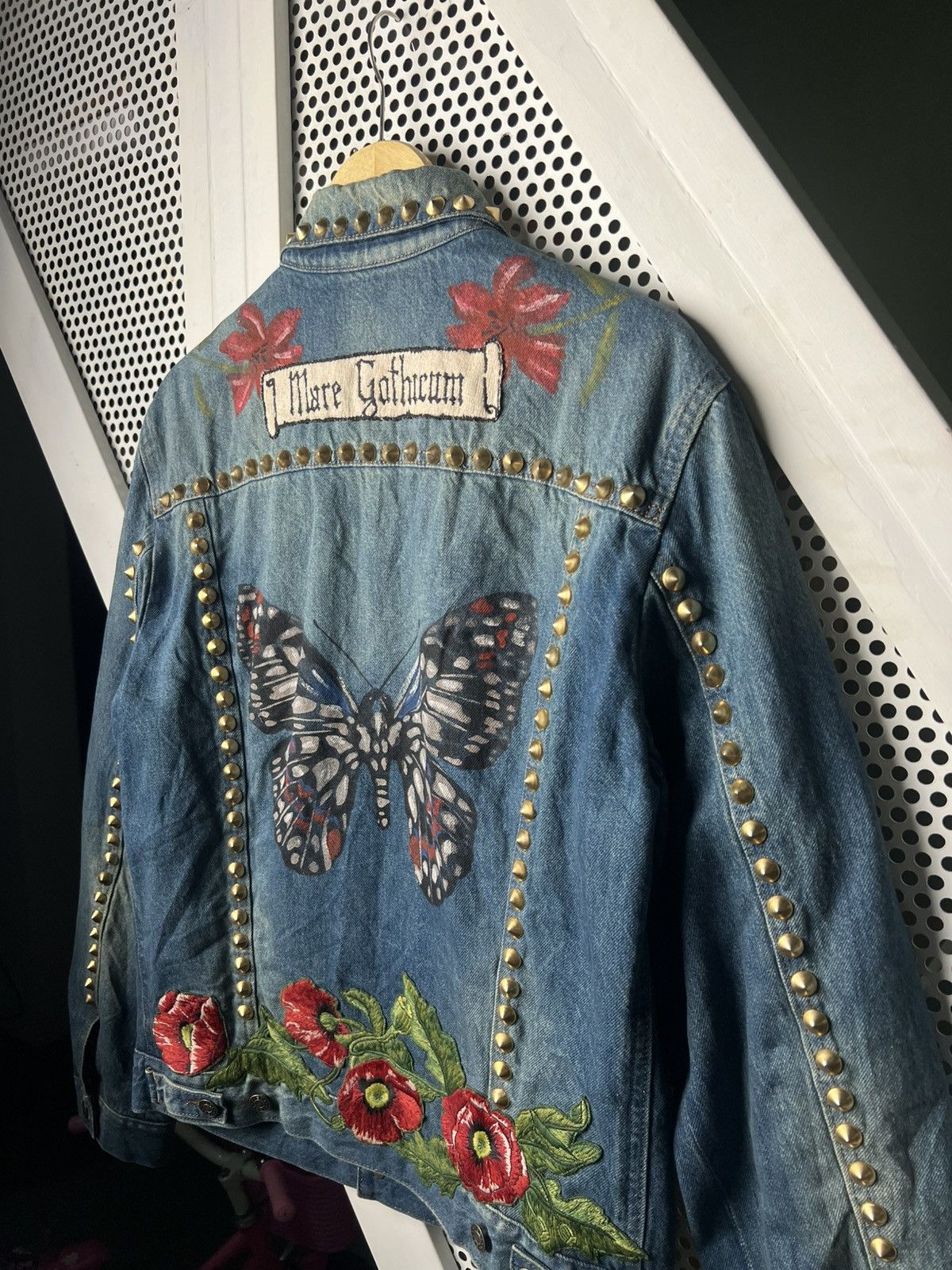 Gucci Gucci Mare Gothicum Embroidered Studded Denim Jacket Size US M / EU 48-50 / 2 - 4 Thumbnail