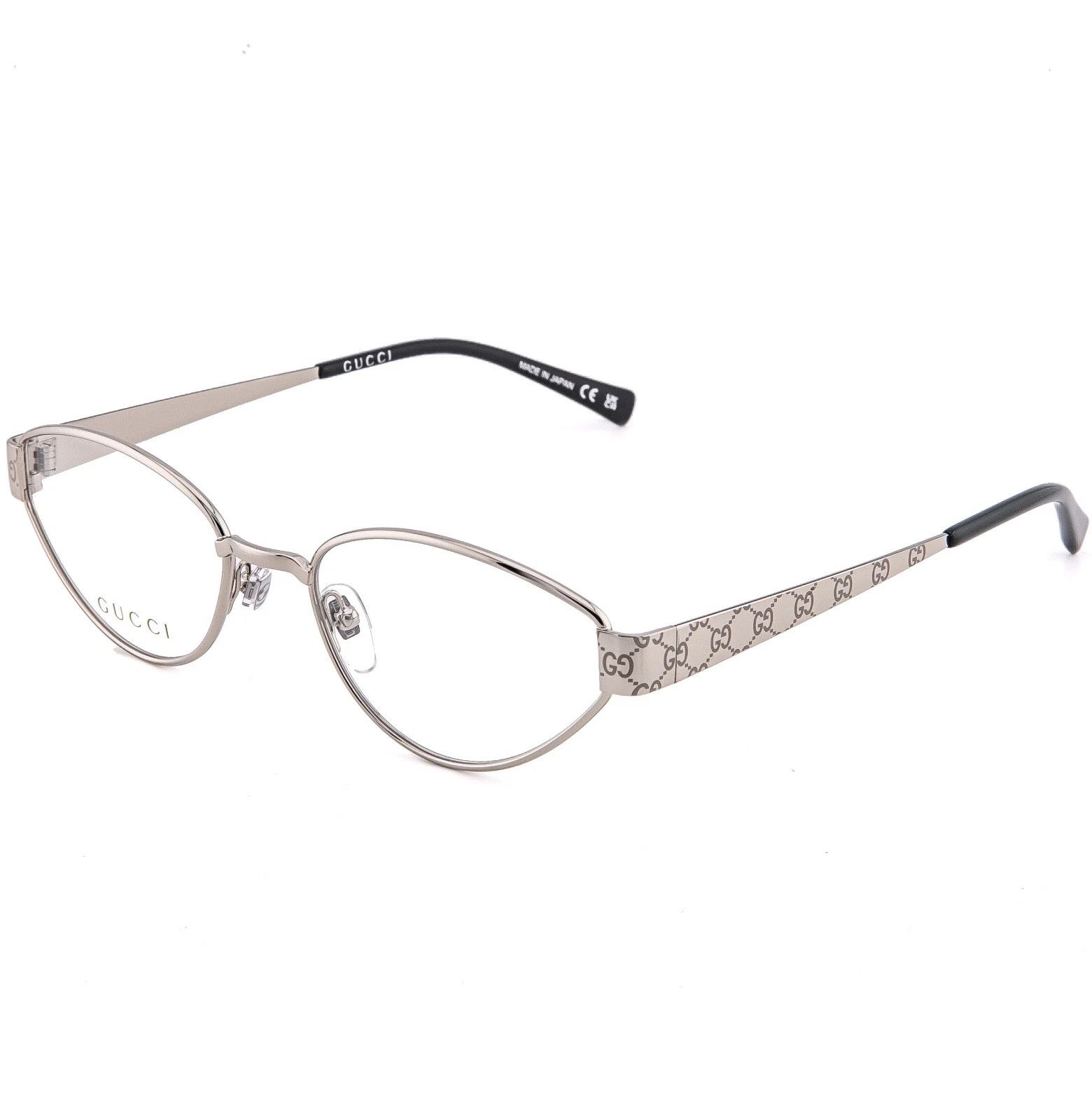 Gucci GUCCI GG1853O 1853 Silver Monogram Optical Eyeglasses 002 Size ONE SIZE - 3 Thumbnail