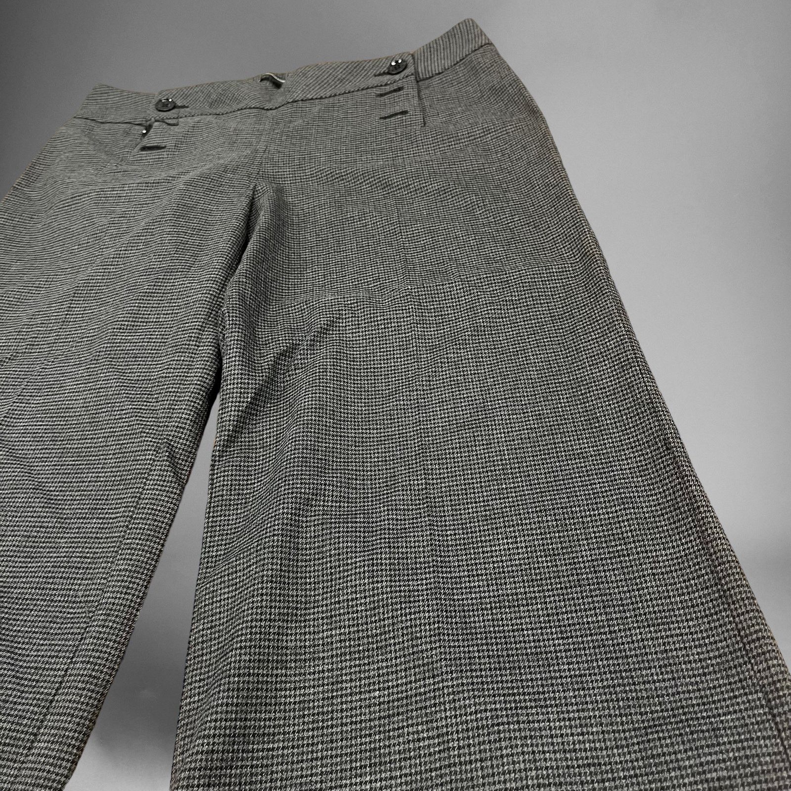 Other Express Design Studio Pants Sz 10 Wide Leg Capri Houndstooth Size 32" / US 10 / IT 46 - 2 Thumbnail