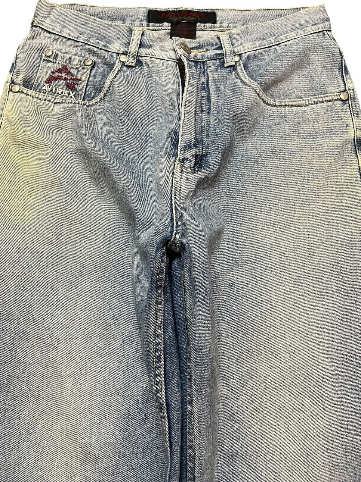 Avirex Vintage Avirex System Faded Wide Leg Denim Size US 30 / EU 46 - 2 Thumbnail