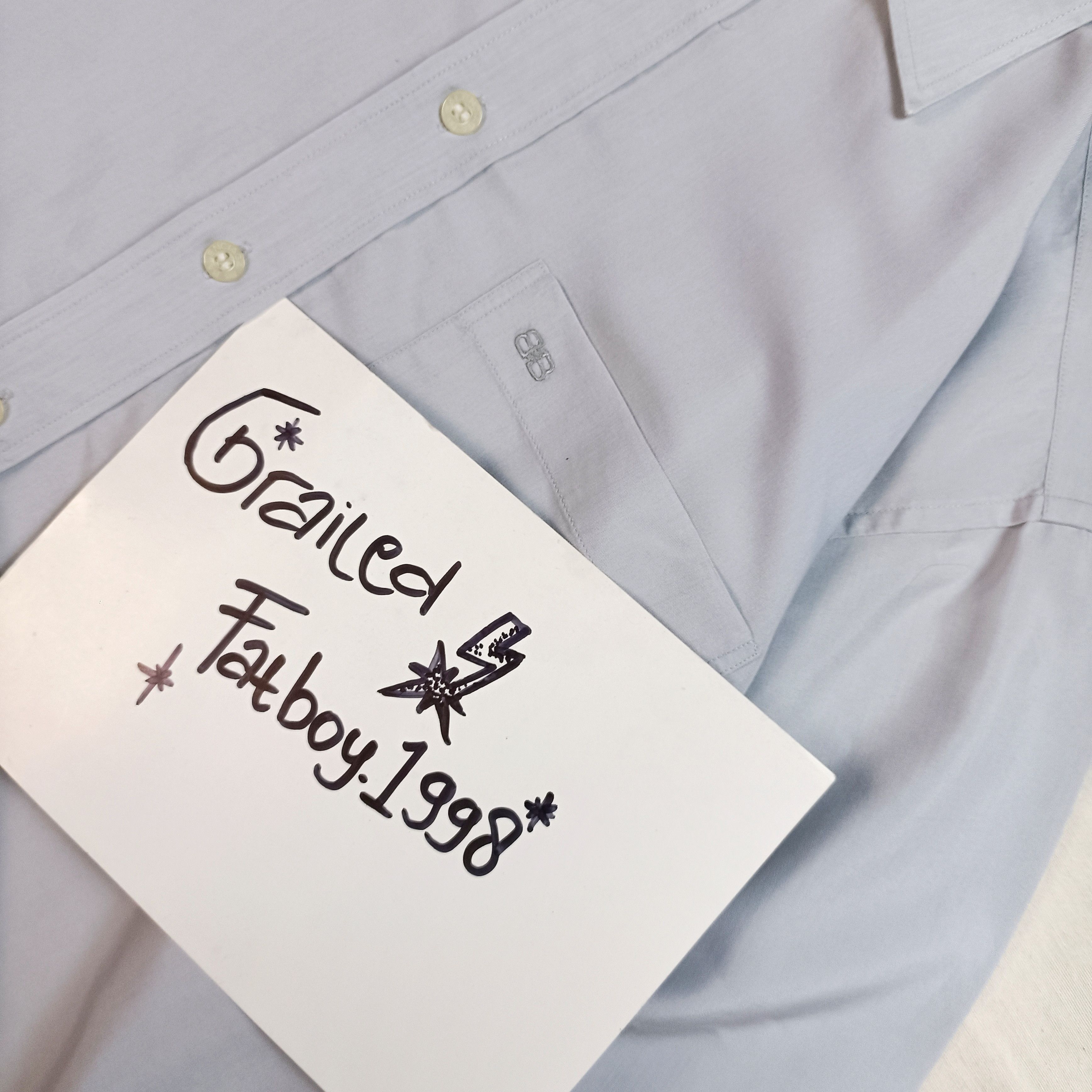 Balenciaga × Vintage 📦 Balenciaga Button Up Formal Shirt Size US L / EU 52-54 / 3 - 4 Thumbnail