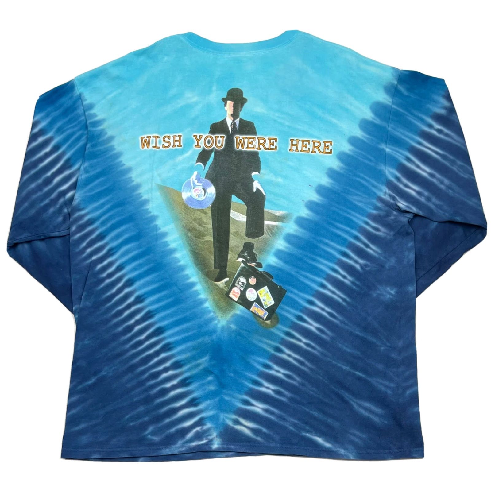 Anvil VINTAGE Anvil Pink Floyd Wish You Were Here Long Sleeve Shirt XL Tie Dye Double-Sided 80s Mens Size US XL / EU 56 / 4 - 2 Thumbnail