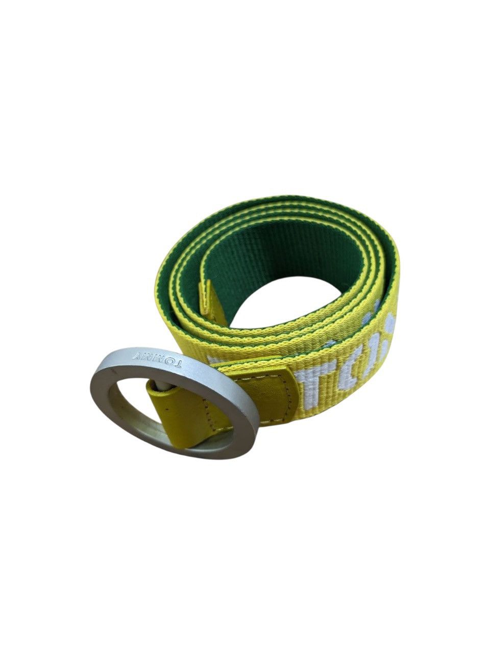 Tommy Hilfiger RUNWAY TOMMY NYC BLUE GREEN BUCKLE BELT Size ONE SIZE - 6 Thumbnail