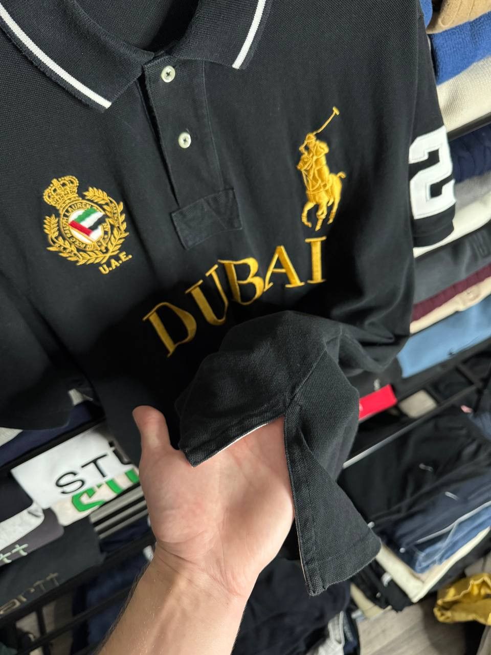 Polo Ralph Lauren Vintage Very Rare Polo Ralph Lauren Dubai Chief Keef Polo Size US XL / EU 56 / 4 - 8 Thumbnail