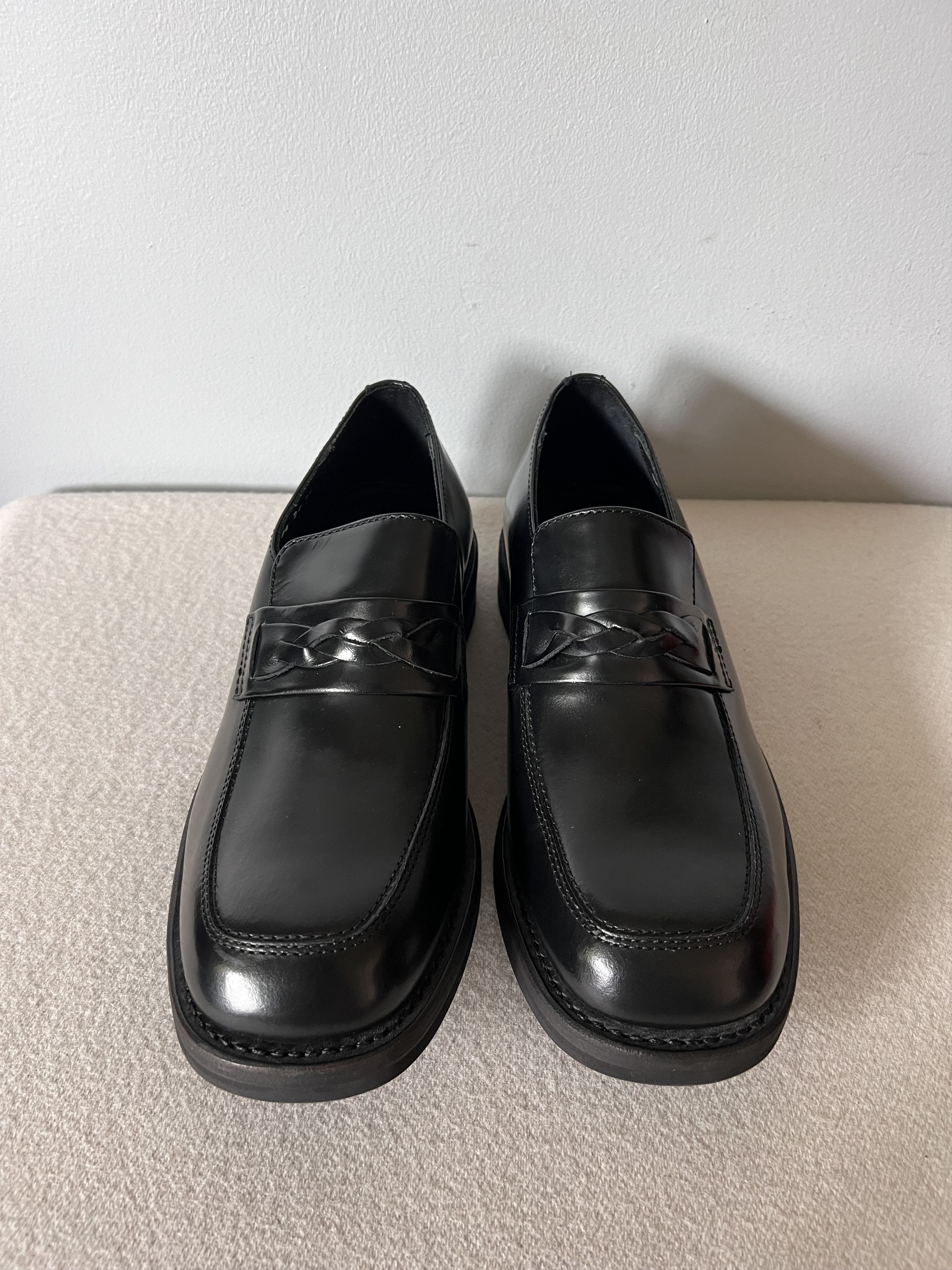 Our Legacy Our Legacy Nakano Loafers in Glazed Black Leather Size US 11 / EU 44 - 4 Thumbnail
