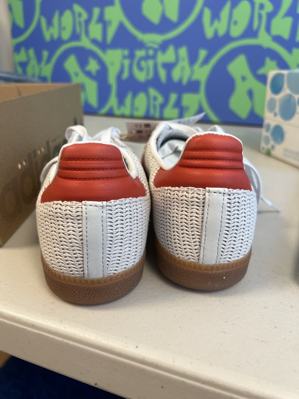 Adidas Adidas Samba Red and White Gum sole Size US 9.5 / EU 42-43 - 5 Thumbnail