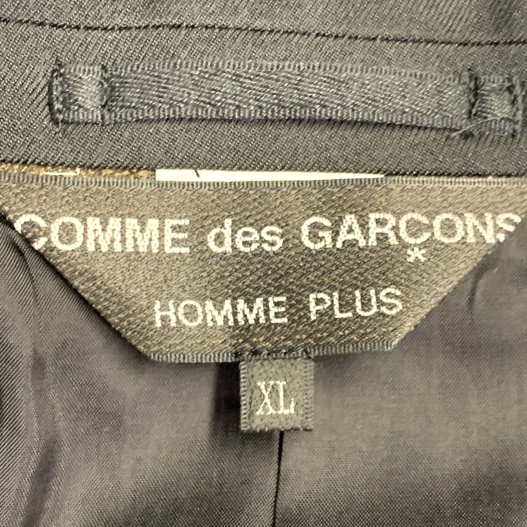 Vintage COMME des GARCONS HOMME PLUS AD2024 Sport Coat M Black Twill Wool Cutout Mens Jacket Size US M / EU 48-50 / 2 - 6 Thumbnail
