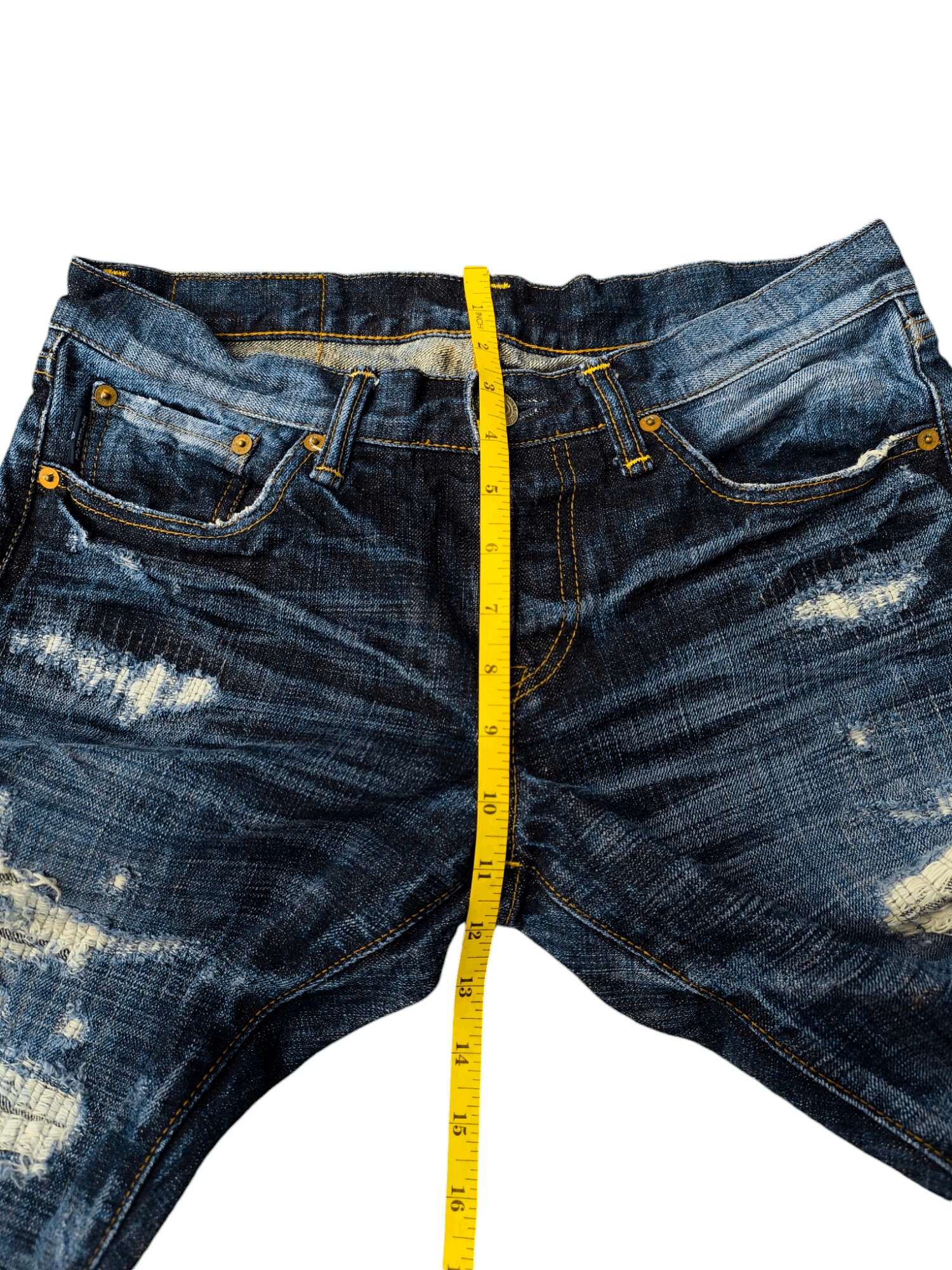 Eternal × Japanese Brand JAPAN ETERNAL DISTRESSED JEANS Size US 32 / EU 48 - 14 Thumbnail