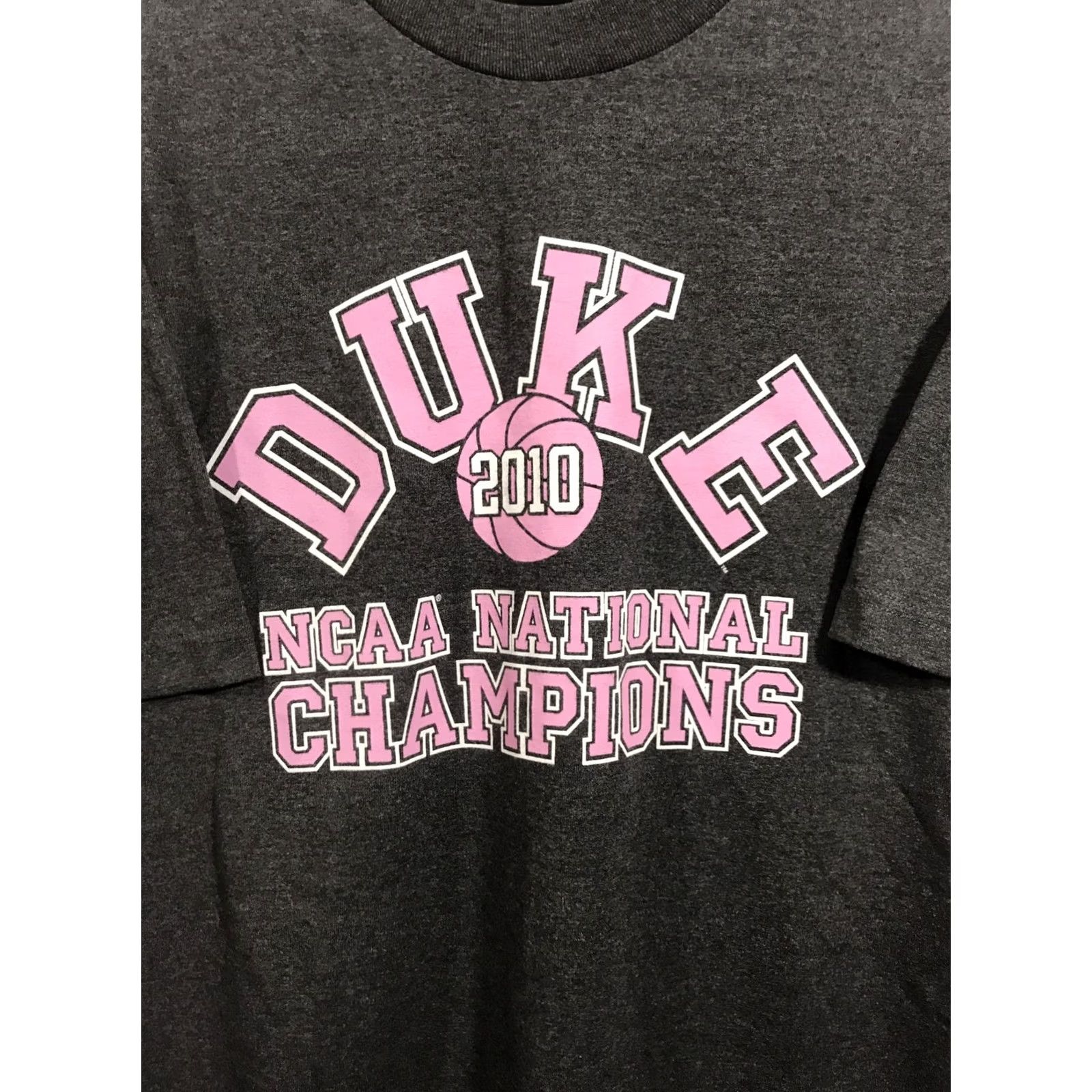 NCAA TCX Apparel T-shirt Mens XL 2010 Duke NCAA National Champions Gray NWOT Size US XL / EU 56 / 4 - 2 Thumbnail